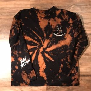 Tye dye Bad bunny crew neck custom made